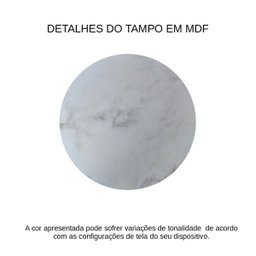 Conjunto Mesa Lateral Viena Prata Com Espelho - 2