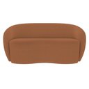 Ver imagem 1 de Sofá 2 Lugares Living Orgânico Sala de Estar 160cm Garbin K04 Bouclê Terracota - Mpozenato