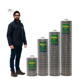 Tela Soldada Multy Uso 25m (Fio 16 1,65mm / Malha 5x5cm) - Rolo 25m x 50cm altura - 4 Tela Soldada Multy Uso 25m (Fio 16 1,65mm / Malha 5x5cm) - Rolo 25m x 50cm altura - 4