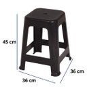 Ver imagem 2 de Banqueta Plástica Bela Vista Suporta até 120 Kg Mor 06 Und