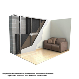 Lã de Pet Preta 1200 X 600 X 50 Mm 35kg/m³ – Kit C/ 15 Placas - 4