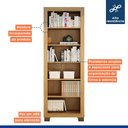 Ver imagem 3 de Armário Multiuso 5 Prateleiras Flex Valdemóveis Cinamomo