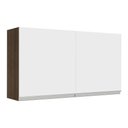 Ver imagem 1 de Armário de Cozinha Aéreo 120 cm 2 Portas Rustic/Branco Glamy Madesa