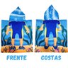 Toalha Poncho Praia Piscina Infantil com Capuz Mergulhador - 2