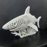 Estatueta Shark Tubarão Foco Predador Decoração Moderna Luxo - 4
