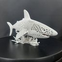 Ver imagem 5 de Estatueta Shark Tubarão Foco Predador Decoração Moderna Luxo