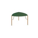Ver imagem 1 de Mesa Lateral Bend Triangular MDF Metal 54cm Musgo com Dourado