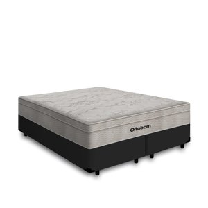 Cama Box Airtech King + Colchão de Molas Ensacadas - Ortobom - Spring - 193x203x67cm