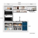 Ver imagem 3 de Cozinha Modulada Olivia 4 Peças com Paneleiro Torre Quente sem Tampo para Pia