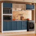 Ver imagem 2 de Cozinha Modulada Olivia 4 Peças com Paneleiro Torre Quente sem Tampo para Pia