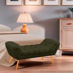 Recamier Estofada Casal King Size Ayla Veludo Chocolate - 3