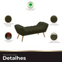 Ver imagem 5 de Recamier Estofada Casal King Size Ayla Veludo Chocolate