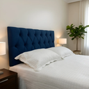 Ver imagem 2 de Cabeceira Estofada para Cama King 195x60cm Azul Marinho - Produto de Qualidade e Durabilidade