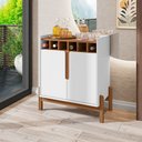 Ver imagem 3 de Conjunto Sala De Estar Completo Seville Branco Cedro