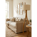 Ver imagem 4 de Luminária de Madeira para Sala Pequena 1,50m Ipanema com Cúpula