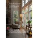 Ver imagem 3 de Luminária de Madeira para Sala Pequena 1,50m Ipanema com Cúpula