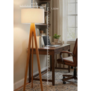 Ver imagem 7 de Luminária Abajur Chão Coluna Desmontável Wells Cedro