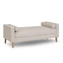 Ver imagem 1 de Recamier Berlim 1,20m Suede Bege - Inova Decorações