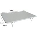Ver imagem 5 de Mesa de Parede Dobrável-60Cx41L Branco Prateleiras para Cozinha,Bares ,Restaurantes ,Apartamentos