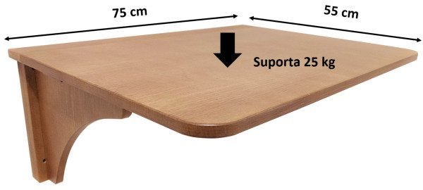 Mesa de Parede Suspensa Dobrável Multiuso - 3