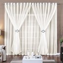 Ver imagem 1 de Cortina 4 Mts Voal Sala Quarto para Varão Barata Palha