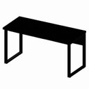 Ver imagem 2 de Mesa Escritório Escrivaninha 140CMX60CM Pés em Metal Tampo 100% MDF Industrial Executive Preto