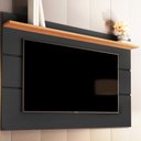 Ver imagem 1 de Painel para TV Até 70 Polegadas Vivare New 1 Prateleira Black/Freijo - Giga Móveis