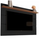 Ver imagem 2 de Painel para TV Até 70 Polegadas Vivare New 1 Prateleira Black/Freijo - Giga Móveis