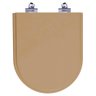 Tampa de Vaso Sanitário com Amortecedor Carrara Bege Castor para Bacia Deca - 1