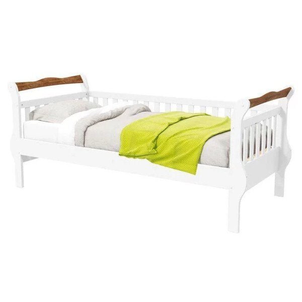 Cama Baba Bambini Branca Acetinado Teka Touch - Matic - Branca Acetinado/Teka Touch - 1