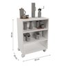 Mesa Aparador ou Cabeceira/ Cantinho Do Café / com Rodinhas 50X67X30 Br - 3