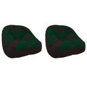 Ver imagem 1 de Kit 02 Poltrona Paloma Escritório Sala Pé Plástico Suede Marrom e Suede Verde - Dominic Decor