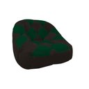 Ver imagem 2 de Kit 02 Poltrona Paloma Escritório Sala Pé Plástico Suede Marrom e Suede Verde - Dominic Decor