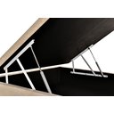Ver imagem 3 de Cama Box Baú Suede Bege Viúva 120x188x42