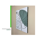 Ver imagem 6 de Quadro Decorativo Costela de Adão Abstrato 40x60 MDF