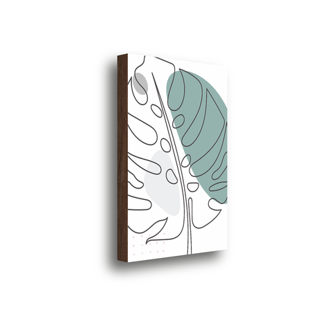 Quadro Decorativo Costela de Adão Abstrato 40x60 MDF