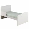 Berço Americano Mini Cama Munique com Prateleira - Canaã - Branca/brilho - 2