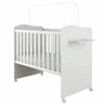 Berço Americano Mini Cama Munique com Prateleira - Canaã - Branca/brilho - 1
