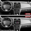 Ver imagem 3 de Moldura Painel Central Multimidia 9 Polegadas Sandero e Logan 2015 À 2024 Preta Expex Epx9rn007 Som
