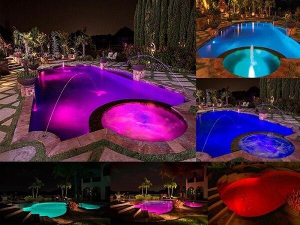 Kit Iluminação Piscina Enertech LED RGB 2x9 Watts - 8 cm - 3