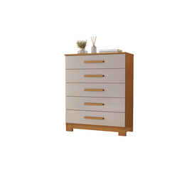 Cômoda para Quarto 5 Gavetas 82cm Cristina Jcm Movelaria - 2