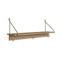 Ver imagem 3 de Conjunto Sapateira Banco e Prateleira Hanover/dourado