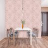 Papel de Parede Adesivo Lavavel Sala Rosa Chá Geométrico 3m - 10