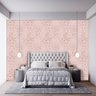 Papel de Parede Adesivo Lavavel Sala Rosa Chá Geométrico 3m - 8