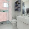 Papel de Parede Adesivo Lavavel Sala Rosa Chá Geométrico 3m - 7