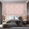 Papel de Parede Adesivo Lavavel Sala Rosa Chá Geométrico 3m - 2