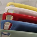 Ver imagem 2 de Conjunto 5 Tábuas de Corte com Suporte para Cozinha Coloridas 26x18cm Pequenas Cinquetti