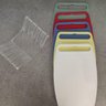 Conjunto 5 Tábuas de Corte com Suporte para Cozinha Coloridas 26x18cm Pequenas Cinquetti - 9