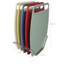 Ver imagem 4 de Conjunto 5 Tábuas de Corte com Suporte para Cozinha Coloridas 26x18cm Pequenas Cinquetti