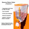 Dispenser Durabox Raçao 40 Litros Laranja Durapets - 4